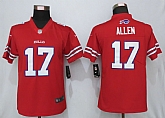 Women Nike Buffalo Bills 17 Allen Navy Red Color Rush Limited Jersey,baseball caps,new era cap wholesale,wholesale hats